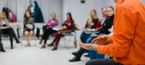 Counselling training in session