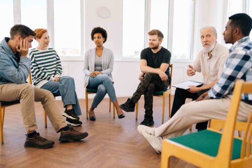 Group circle in counselling training